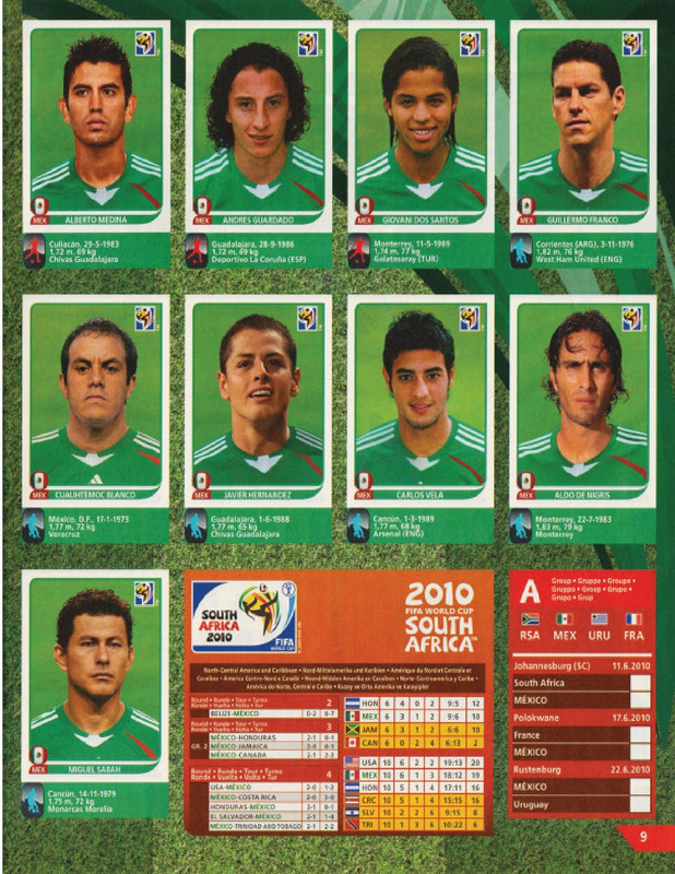 Album Panini Sudáfrica 2010-09