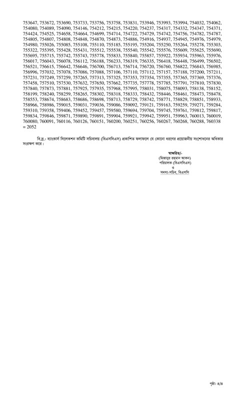 Janata Bank Officer (RC) MCQ Exam Result 2025 PDF-4