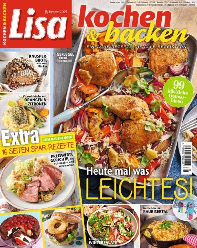 Cover: Lisa Kochen und Backen Magazin Januar No 01 2023