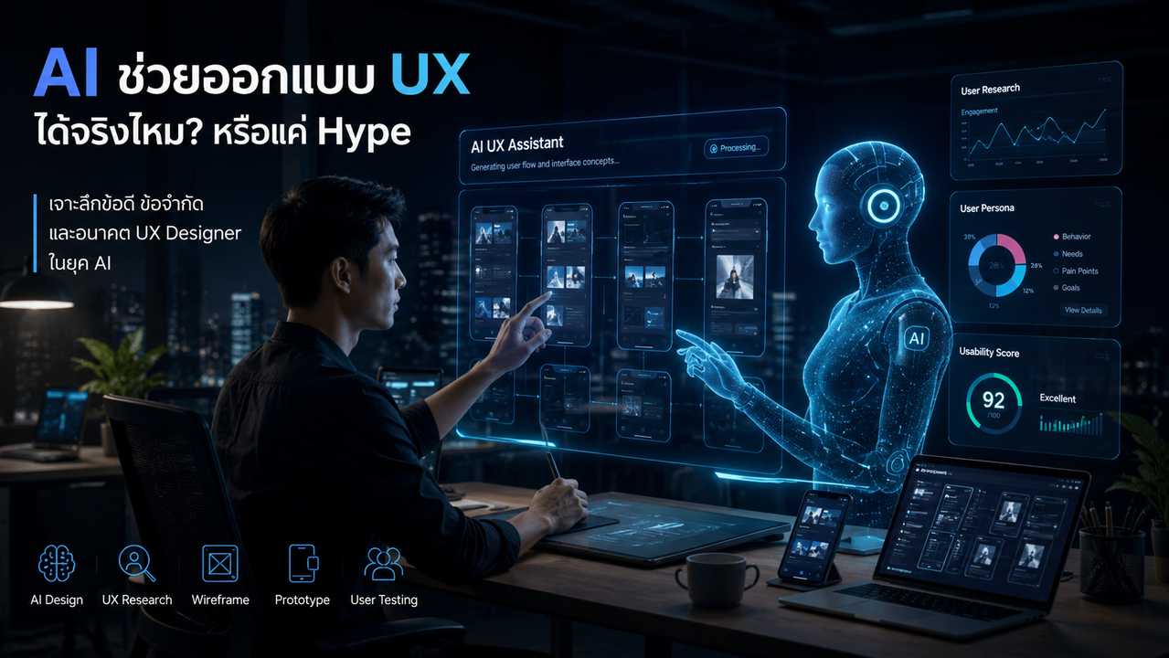 AI ช่วยออกแบบ UX ได้จริงไหม? หรือแค่ Hype