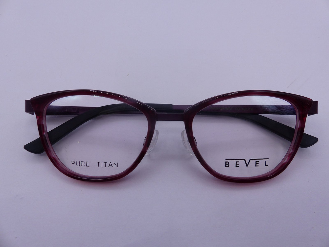 BEVEL 2544 ANGKOR WAT CLARET WOMENS EYEGLASSES FRAMES SIZE 48-18-135