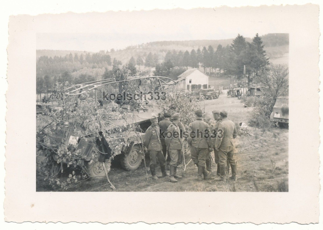 Foto Panzerspähwagen 8 Rad Funk Panzer Sd.Kfz. m