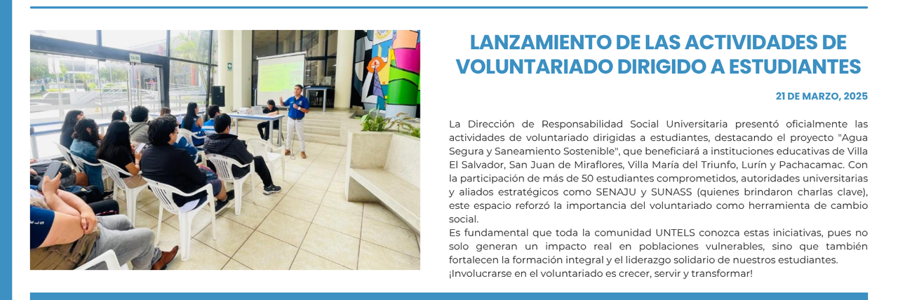 lanzamiento de actividades de voluntariado