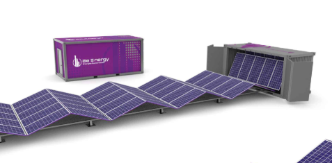 Planta fotovoltaica transportable en contenedor para faenas remotas sin red eléctrica