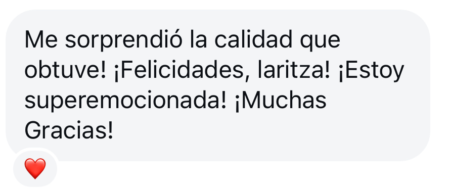 Testimonio de alumna 8