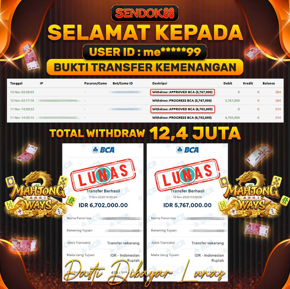 SENDOK88 JEPE! MAHJONG WAYS Rp 12.469.000,- LUNAS!