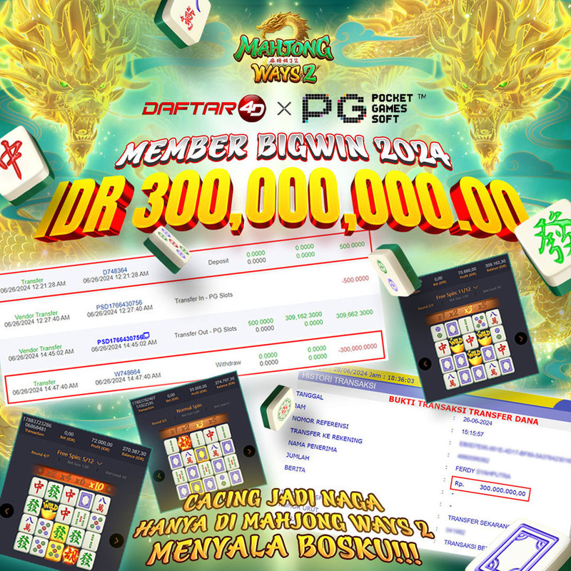 DAFTAR4D SITUS SLOT ONLINE MAHJONG WAYS 2 GAMPANG MENANG 2024