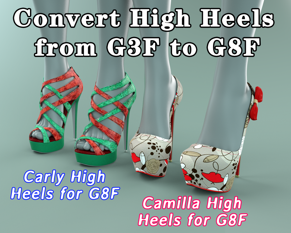 Tutorial: How to Quickly Convert High Heels from G3F to G8F