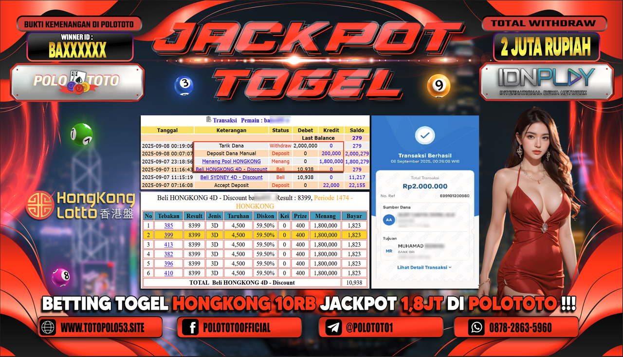 POLOTOTO JACKPOT TOGEL HONGKONG LOTTO Rp.2.000.000,-