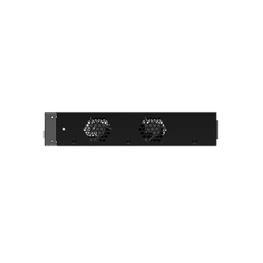 Vista superior do Switch Intelbras S1126F-PA, mostrando os indicadores LED.