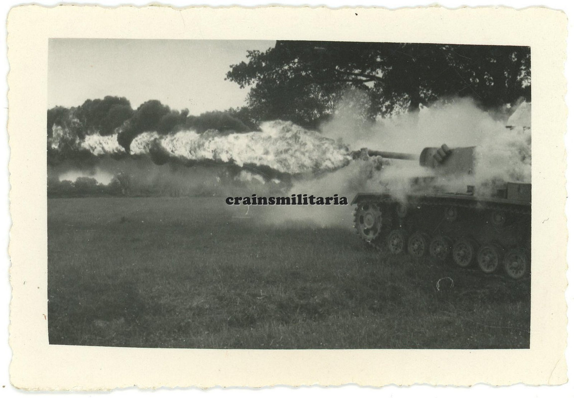 Orig. Foto FLAMMENWERFER Panzer III (Fl) SdKfz 141-3 Flammpanzer Tank 1943