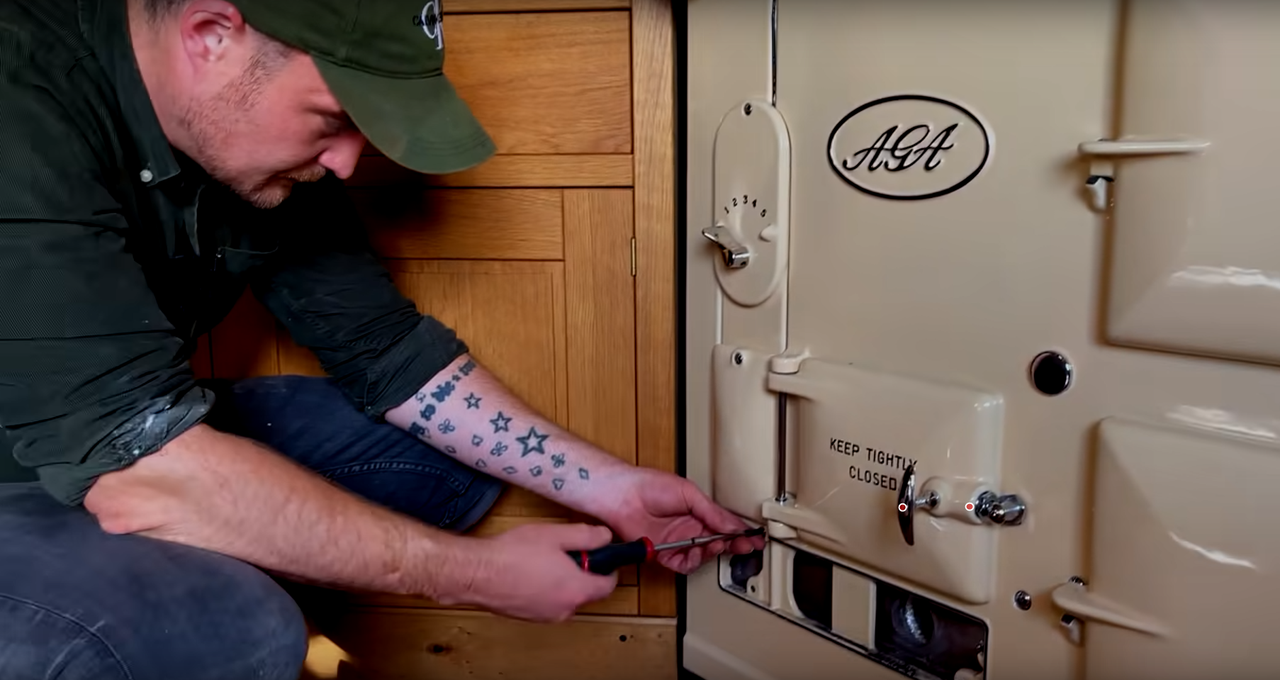 AGA Ashpit door - dotted