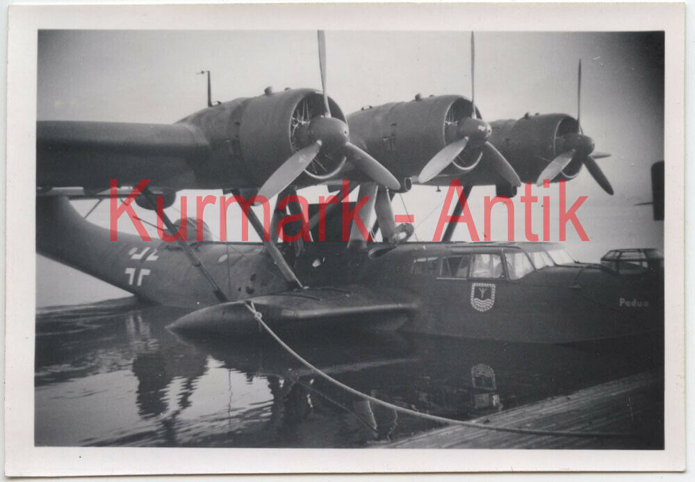 Foto Wehrmacht Dänemark Thisted Marine Flieger Flugzeug He115 Do