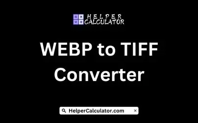 WEBP to TIFF Converter