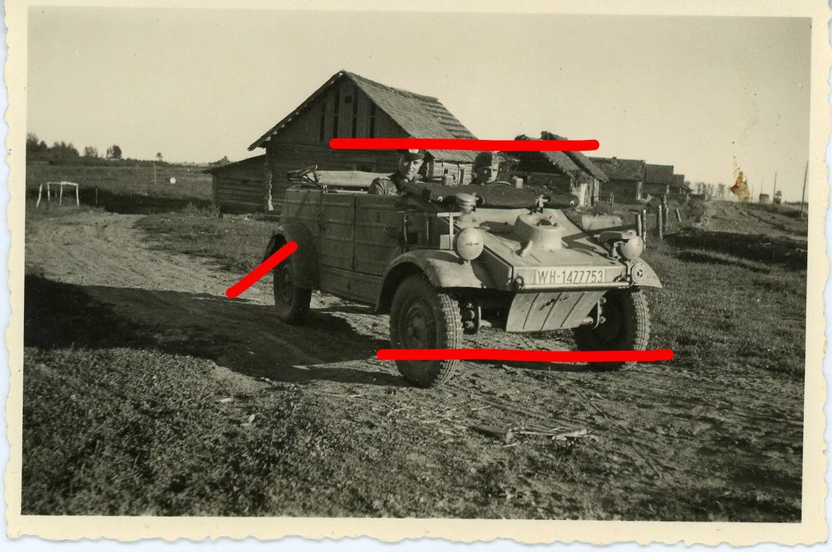 PKW Auto Kübelwagen VW Typ 82 Russland Foto