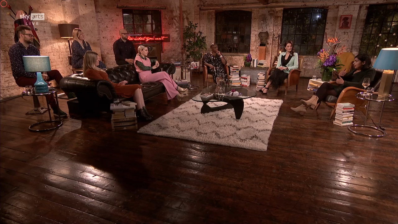 11.22 - 17.00.00 - Sky Arts Book Club Live. Andi Oliver and Elizabeth....ts_snapshot_01.20.46.152