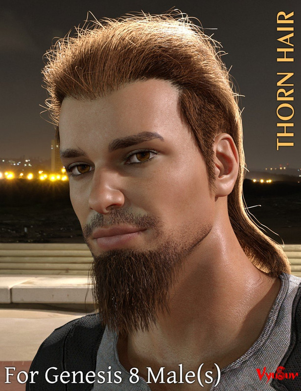 thorn hair and beards for genesis 8 males 00 main daz3d 1
