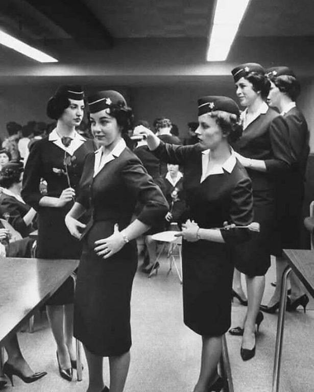 Women Prepare To Graduate Flight Attendant School (1961)