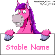 Cartoon Sign Avi Pink