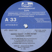 Indira Radic - Diskografija Indira-Radic-1992-Nagrada-i-kazna-a