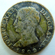 4 reales. José I. 1809. La viuda negra. P1190673