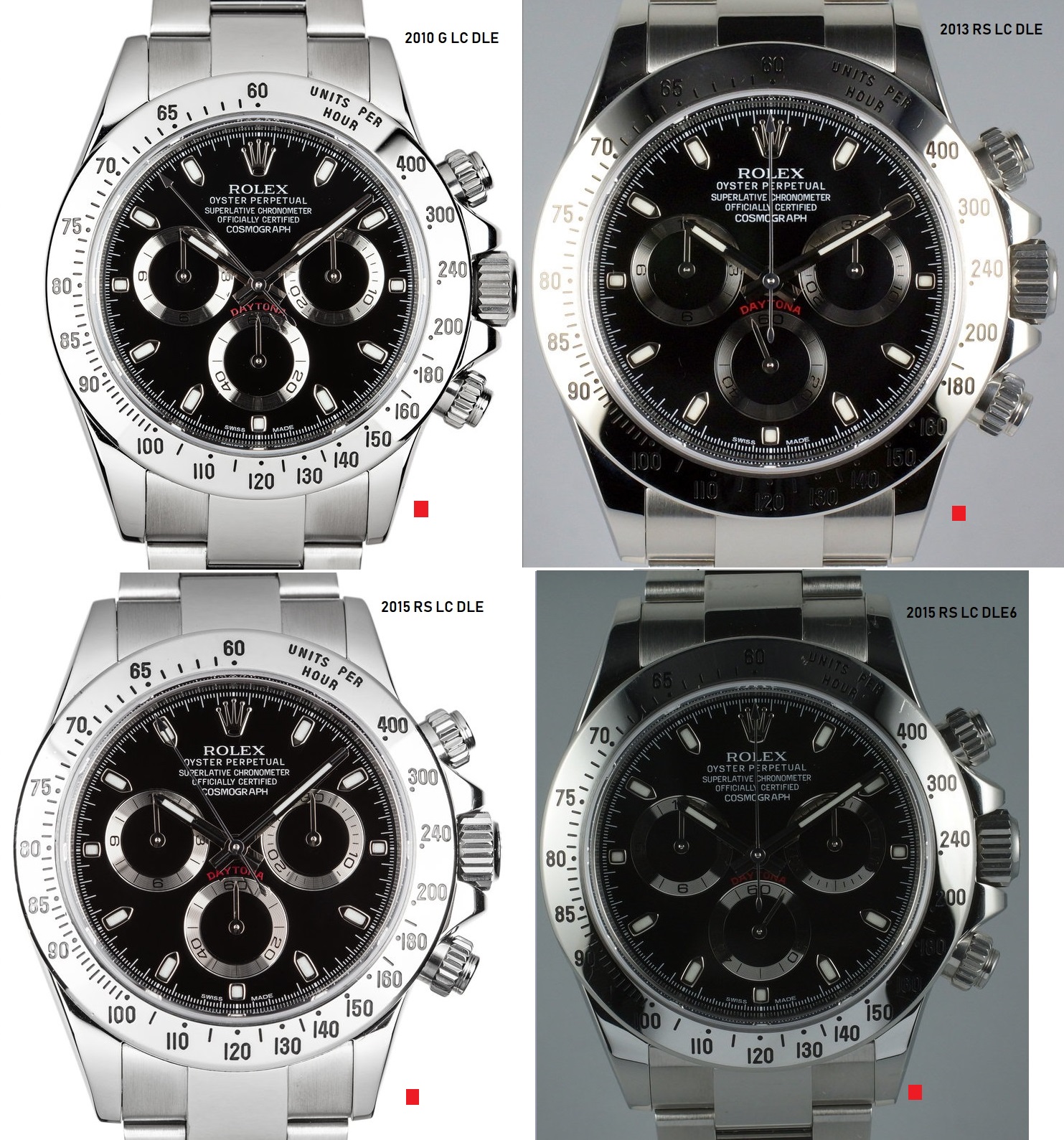 rolex 16520 dial variations