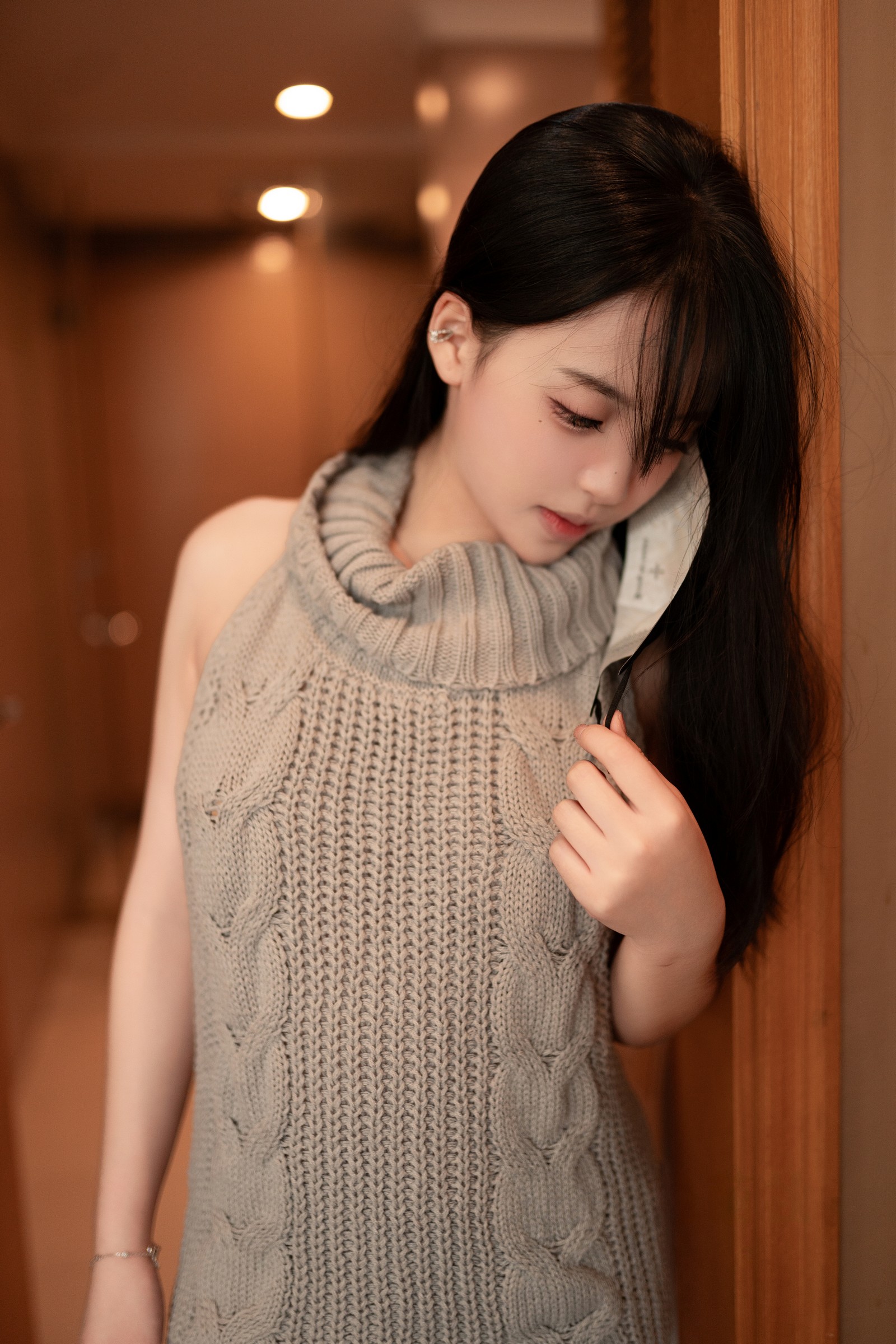 Bangni邦尼 – 灰色毛衣 写真集（85P-1.55GB）居家系插图3