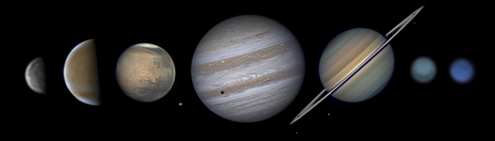 composici�n con todos los planetas del Sistema Solar