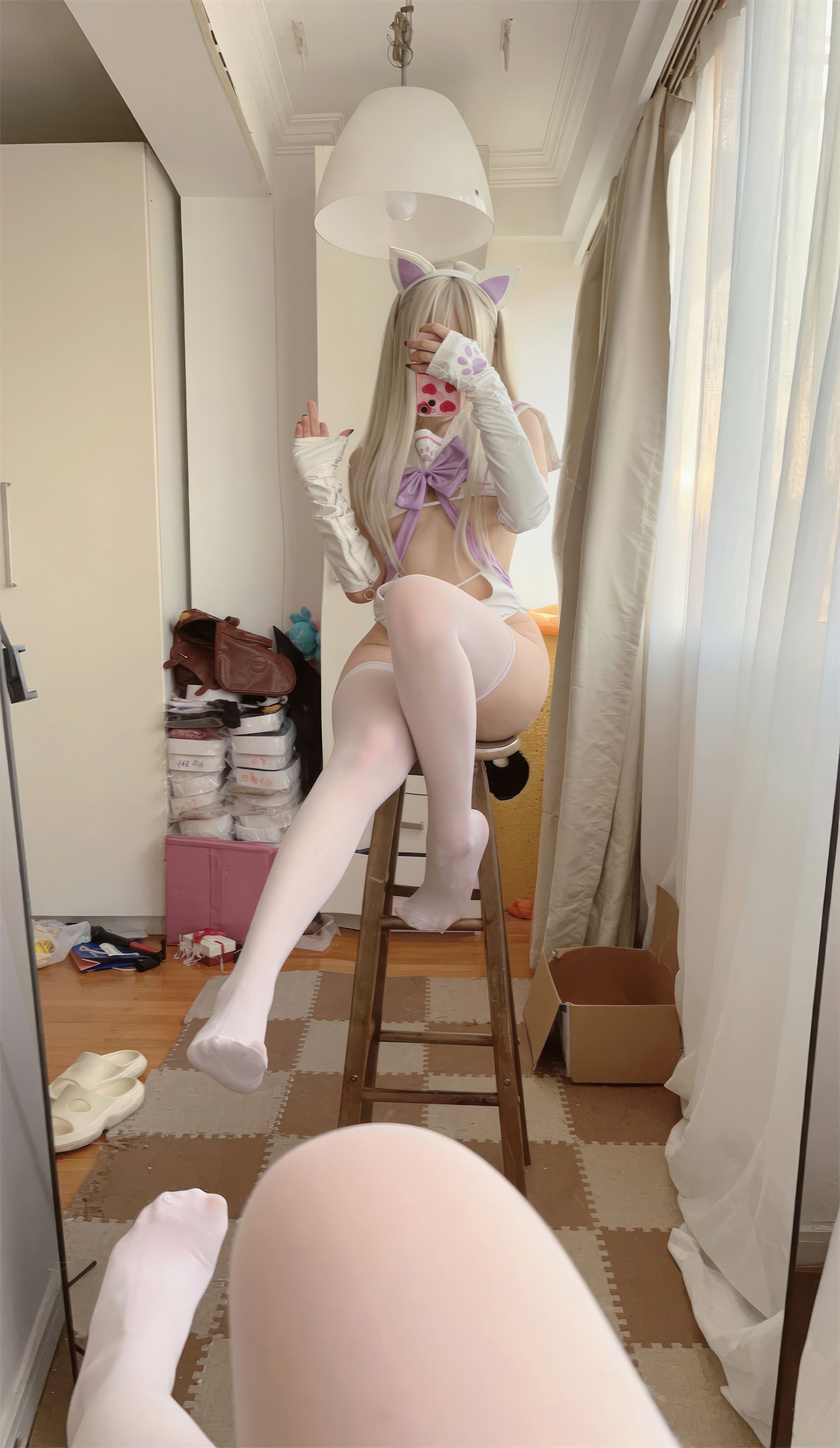 安食Ajiki 白猫猫写真集 – 可爱萌妹高清COS图 [48P-267M]插图5