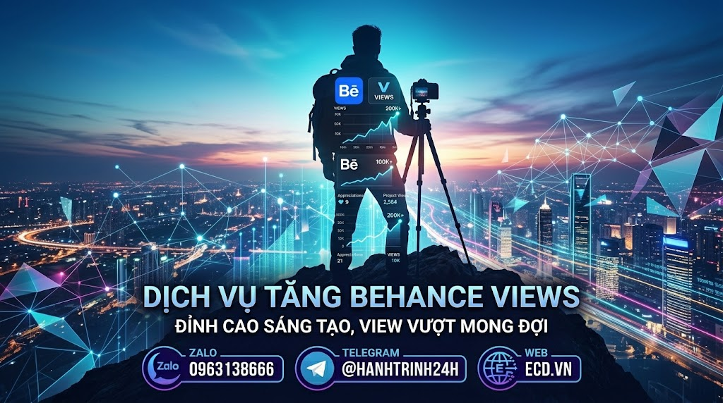 tăng behance views rẻ cho project