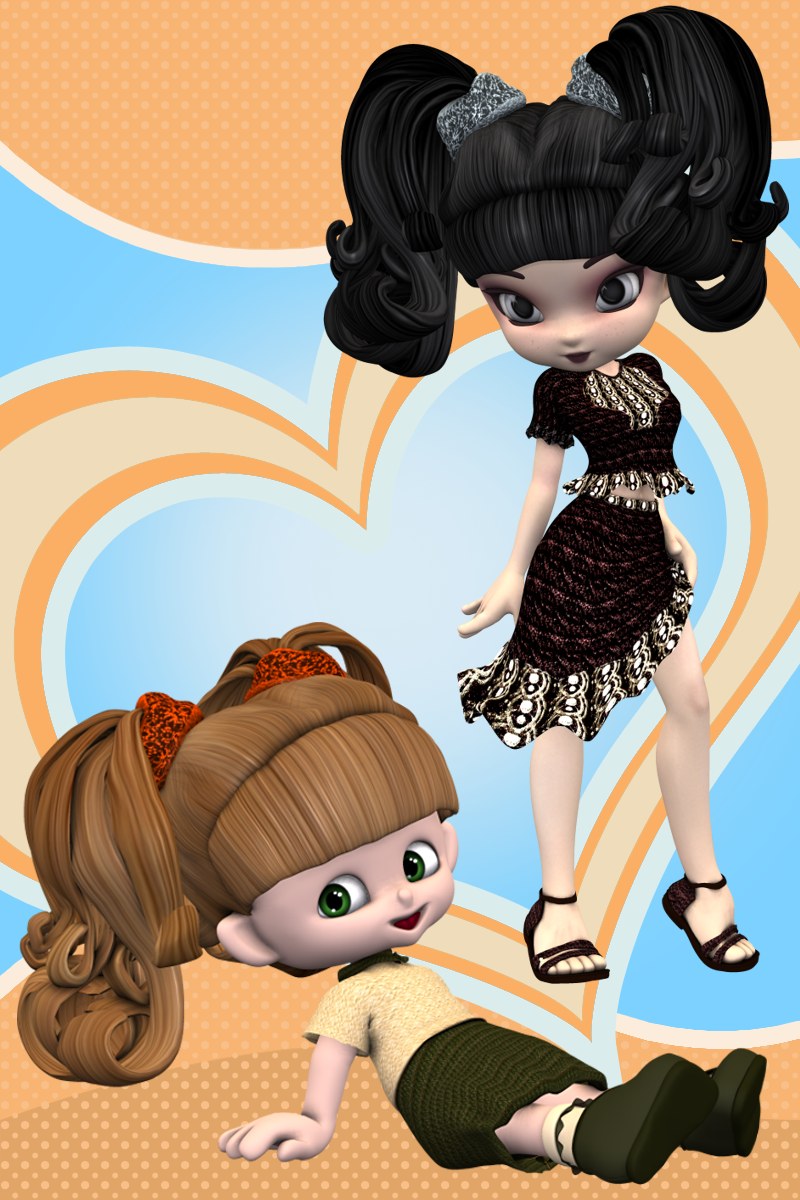 (BOTH Repost) Suzette Hair Vol1 - Cookie, GumDrops + Gothic Tails