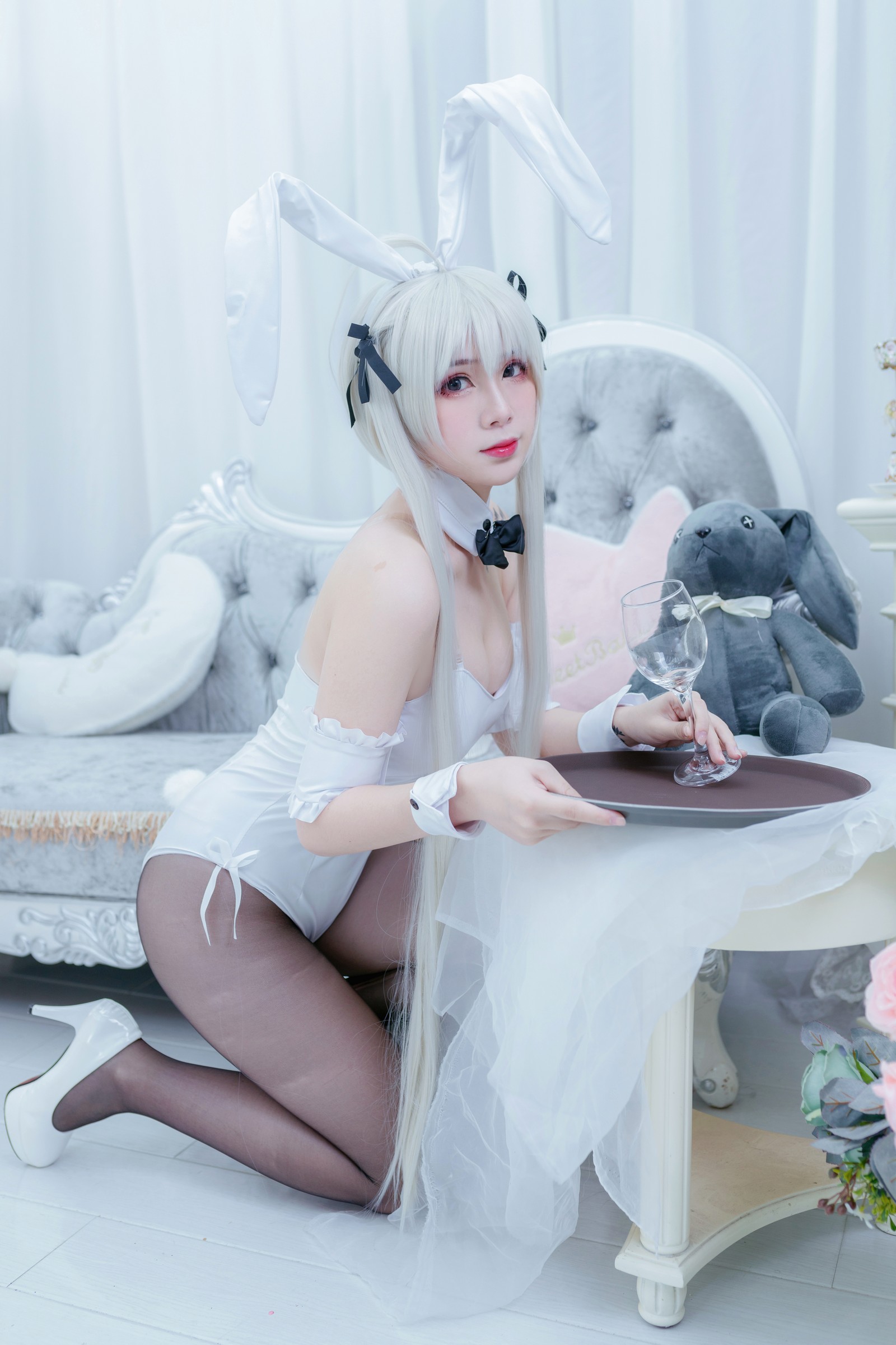 羊大真人 – 穹妹兔女郎 Cosplay 写真集（13P-226.4MB）人气角色还原插图1