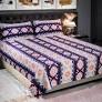 Status Contract Spring Summer Collection-2024 Cotton Rich Double Bedsheet with 2 Pillow Covers