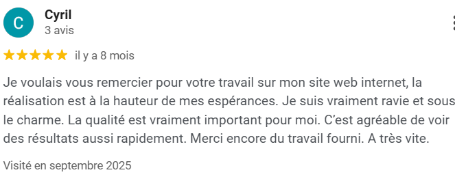 Avis client RapideWeb