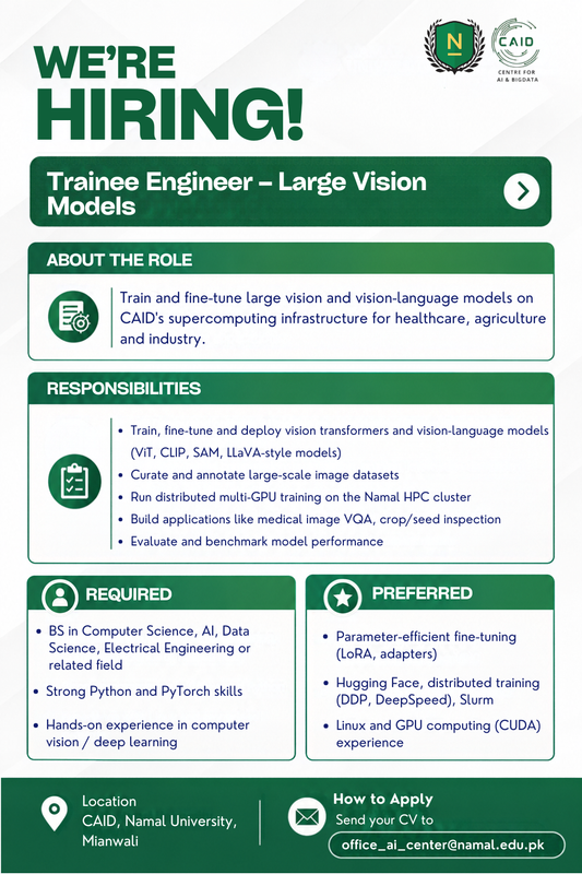 Trainee Engineer, Large Vision Models poster