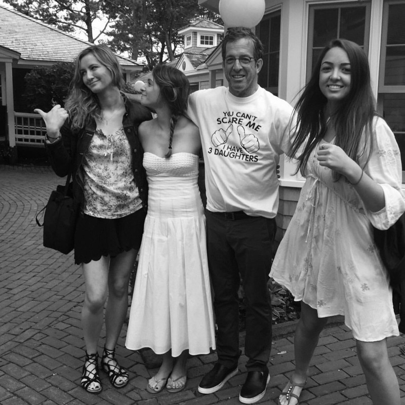 Kenneth Cole with his daughters