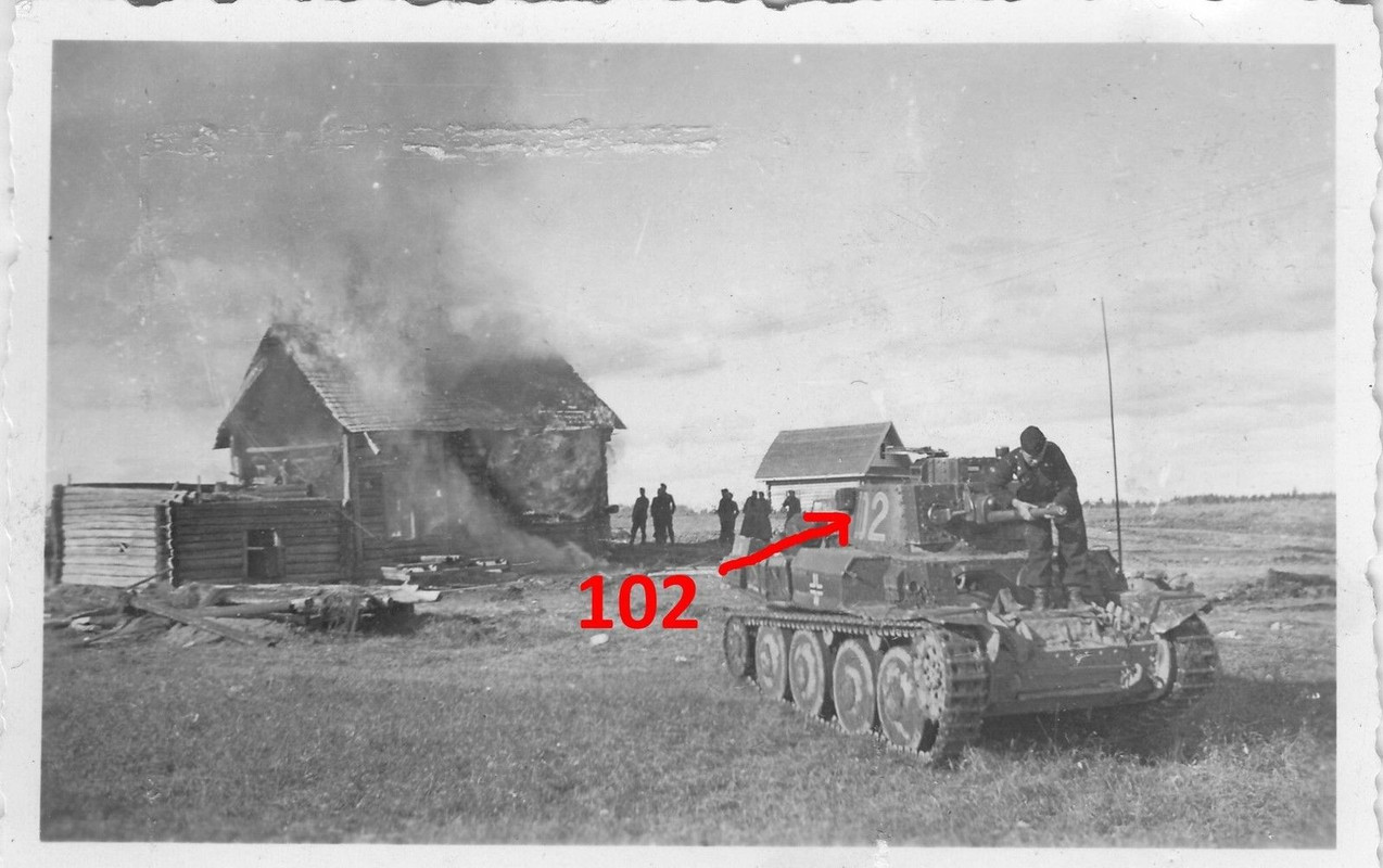 Pz.Jäger Abt.123 Russl. HG Mitte b.Twer Panzer Skoda 38 1941