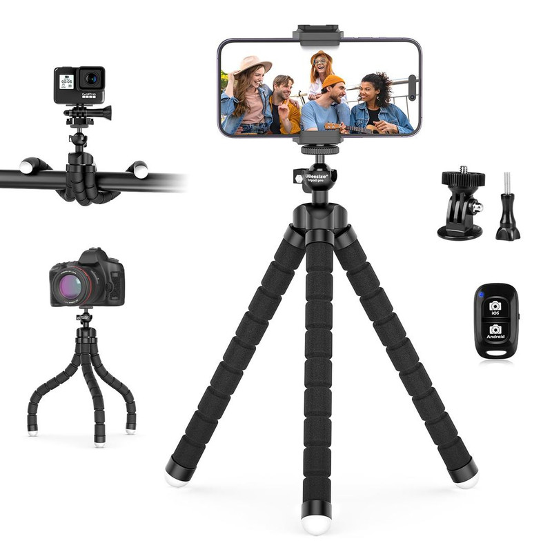 flexible mini phone tripod