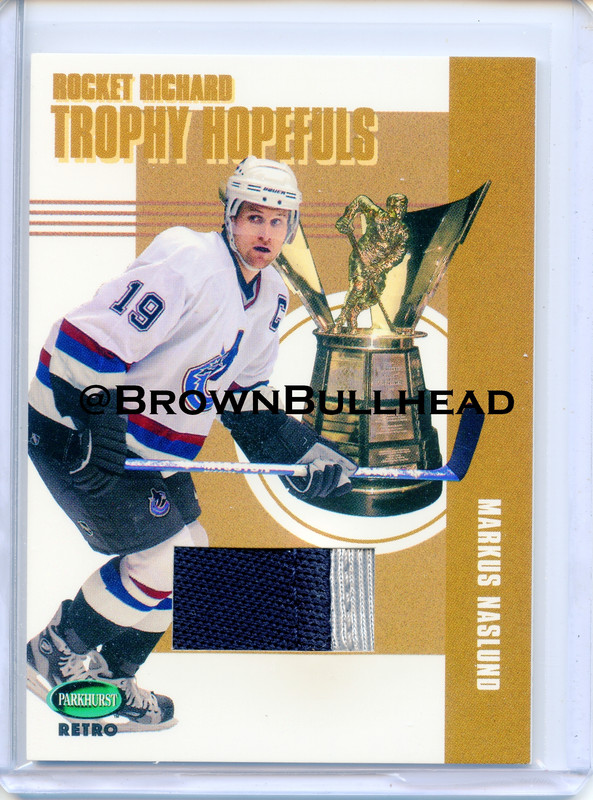 2002 03 ITG Parkhurst Retro Hopefuls Rocket RR 05 Markus Naslund Vancouver Canucks COPY 3A