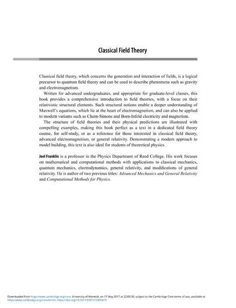 [Kép: Classical-Field-Theory-By-Joel-Franklin.jpg]