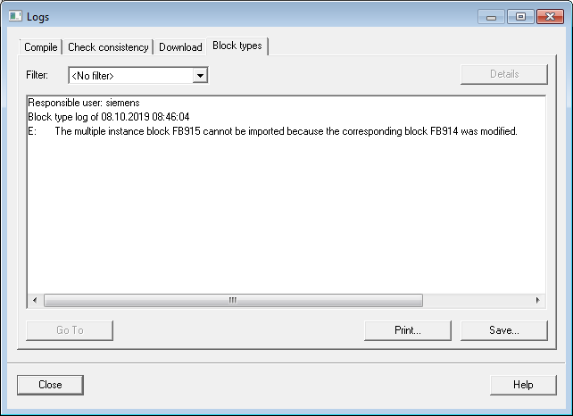 importing the Modbus block into the CFC char importing the Modbus block into the CFC char
