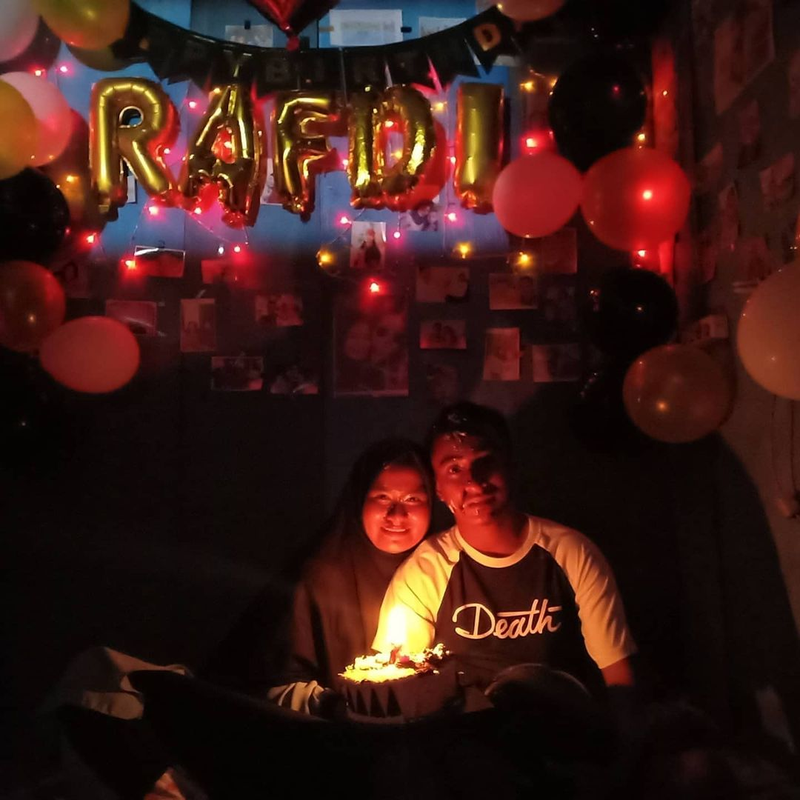 Muhammad Rafdi merayakan ulang tahunnya