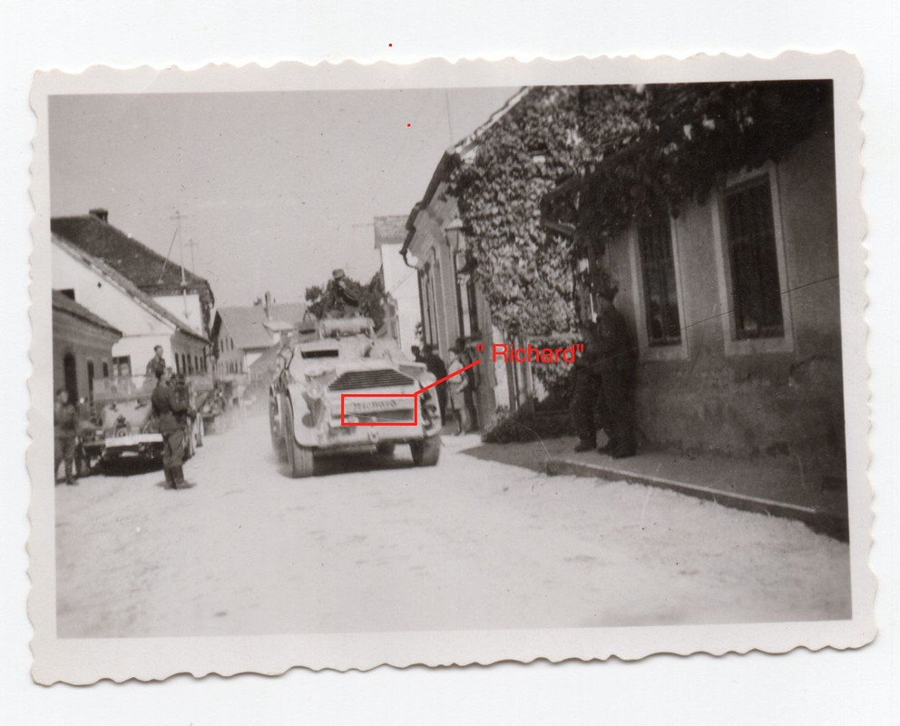 Foto italienischer Panzer Spähwagen beute Balkan