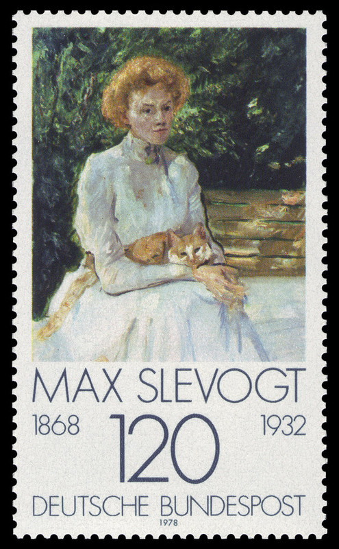 DBP-1978-988-Max-Max-Slevogt-Dame-mit-Katze