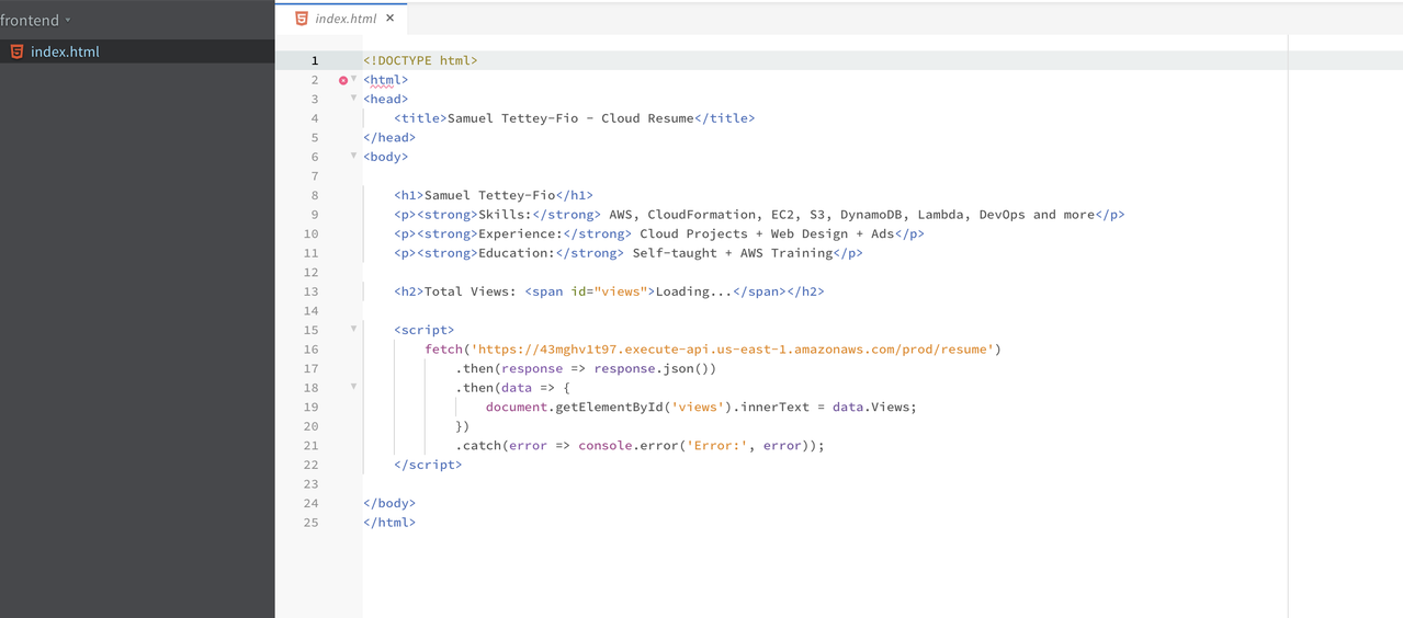 index html with javascript