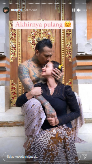 Potret mesra Jerinx SID dan Nora Alexandra