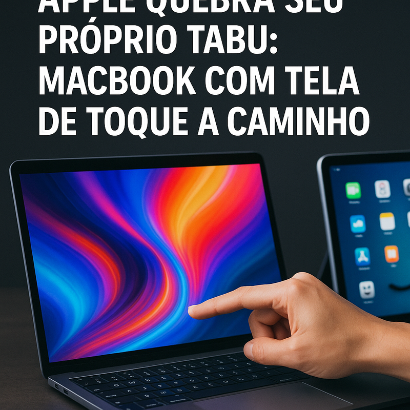 Apple Quebra Seu Próprio Tabu: MacBook com Tela de Toque a Caminho