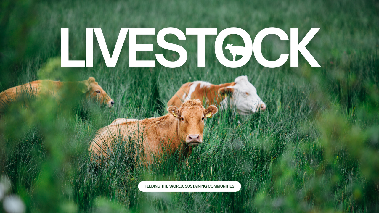 Green and White Simple Livestock Presentation