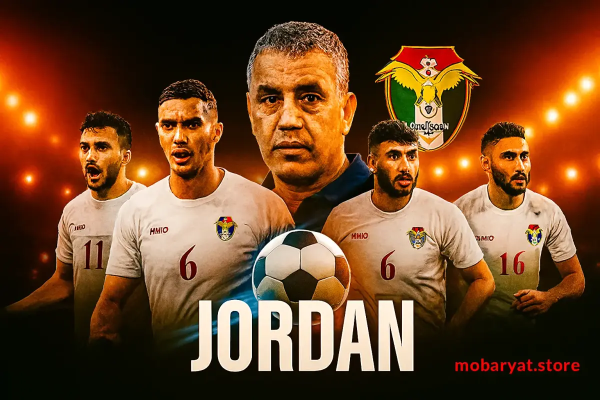 صورة للاعبي منتخب الأردن والمدرب جمال السلامي