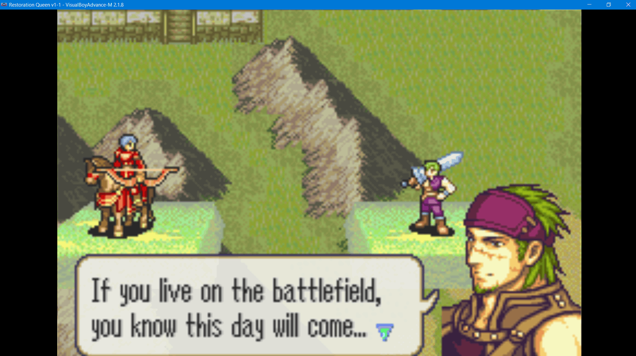 2024-03-09 12_59_38-Restoration Queen v1-1 - VisualBoyAdvance-M 2.1.8